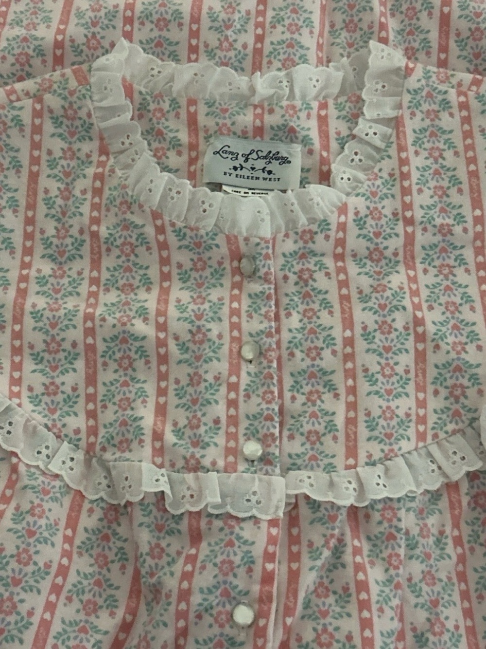 Classic Lanz of Salzburg Womens Pink Floral Long Nightgown -3X -NWT